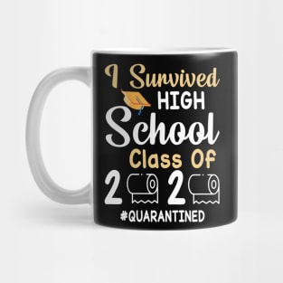 I Survived High School Class Of 2020 Toilet Paper Quarantined Fighting Coronavirus 2020 Win Mug